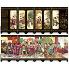 漆器仿古小屏風 045 貴妃夜宴圖 中國特色 外事商務禮品