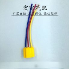 汽車防水連接器 線束 汽車燈座3P接插件 7.8陶瓷H4A-2A