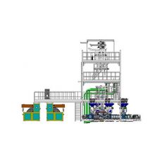 生產緩沖氣柱袋阻隔材料吹膜機設備